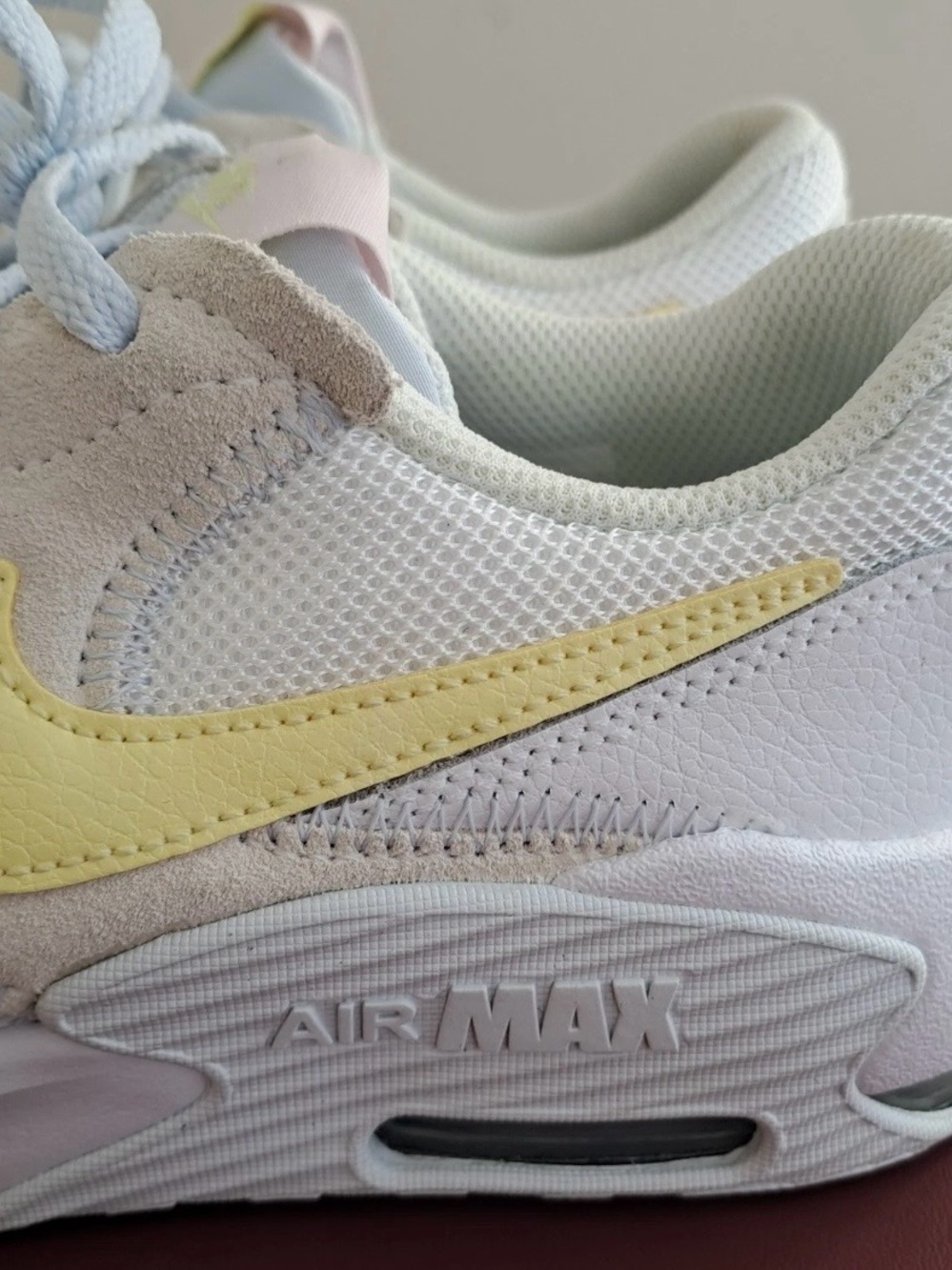 Nike Air Max Excee White Citron Tint Lemon CD6894-118 Sneakers Shoes-Womens 6.5 - Picture 3 of 5